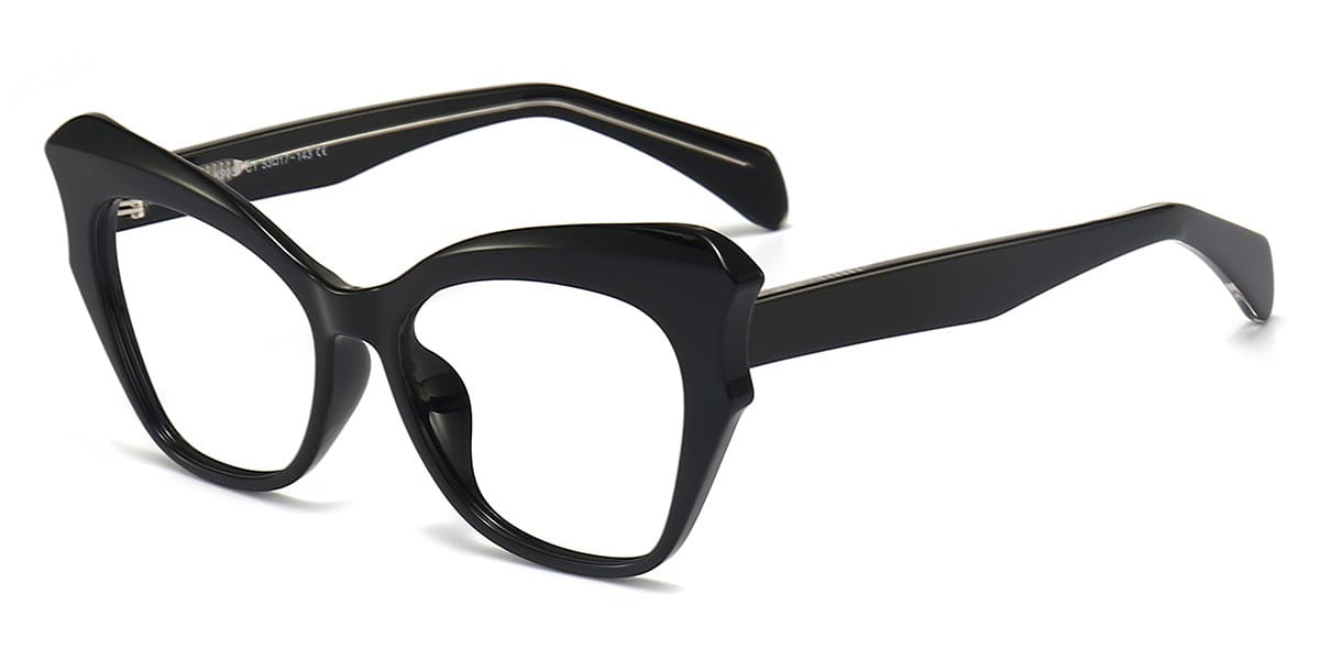 Black - Cat eye Glasses - Cassian