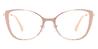Gold Pink Aiyana - Square Glasses