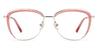 Pink Azalia - Oval Glasses