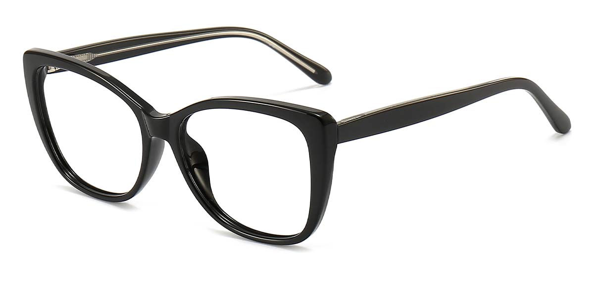 Black - Cat eye Glasses - Haidee