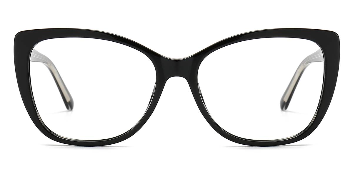 Black - Cat eye Glasses - Haidee