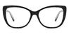 Black Haidee - Cat Eye Glasses