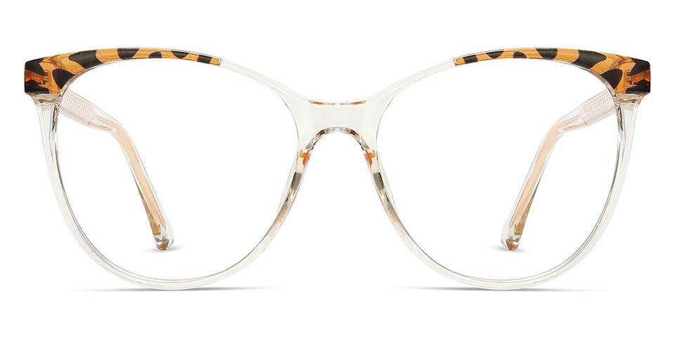 Clear Tortoiseshell Elizaveta - Oval Glasses