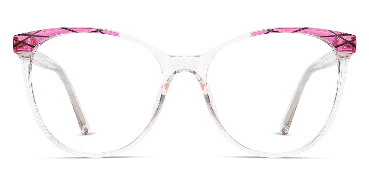 Pink - Oval Glasses - Elizaveta