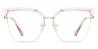 Pink Delyth - Square Glasses