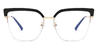 Black Delyth - Square Glasses