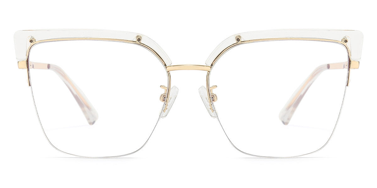 Transparent Delyth - Square Glasses
