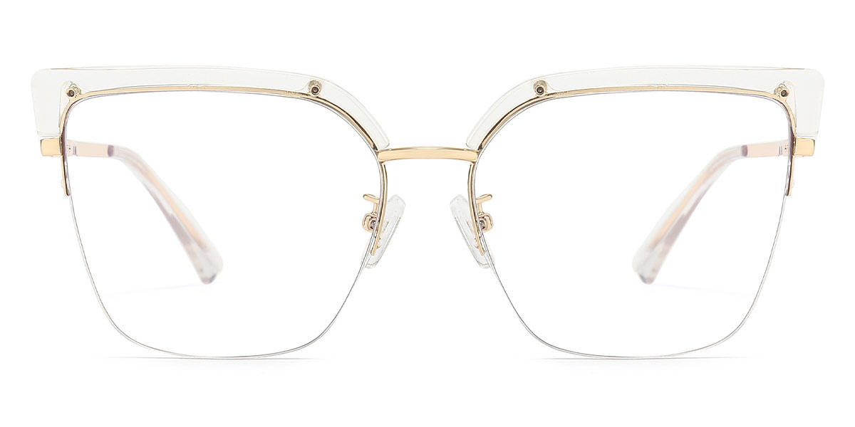 Clear Delyth - Square Glasses