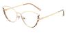 Gold Tortoiseshell Aitana - Cat Eye Glasses