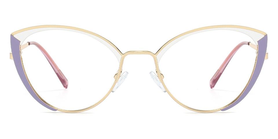 Gold Purple Aitana - Cat Eye Glasses