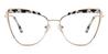 Black Marble Ashling - Cat Eye Glasses