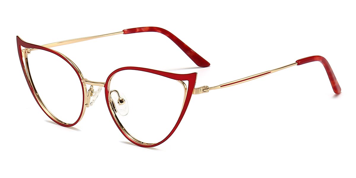 Red - Cat eye Glasses - Caoimhe