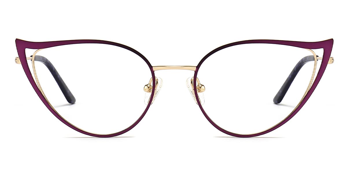 Purple - Cat eye Glasses - Caoimhe