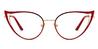 Red Caoimhe - Cat Eye Glasses