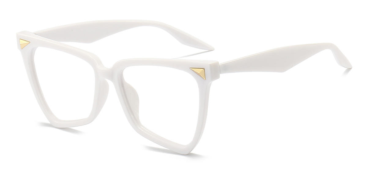 White Tracy - Cat Eye Glasses