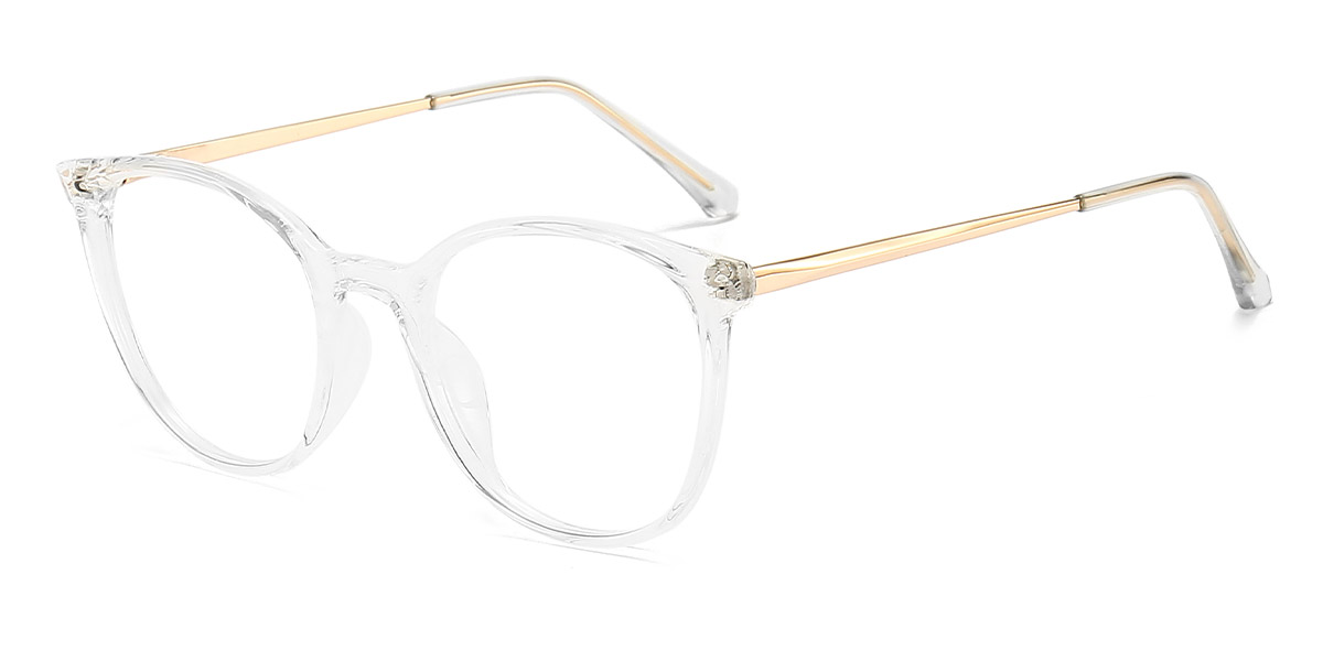 Transparent - Cat eye Glasses - Larkk