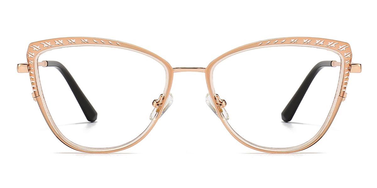 Rose Gold - Cat eye Glasses - Meya