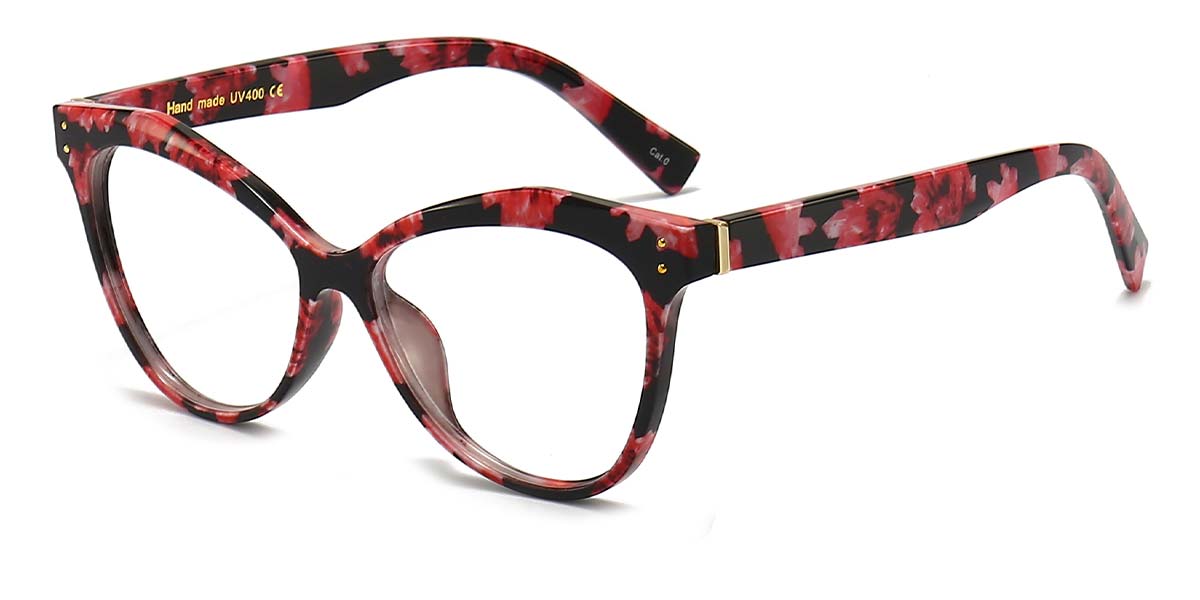 Red Tortoiseshell Iekeliene - Cat eye Glasses