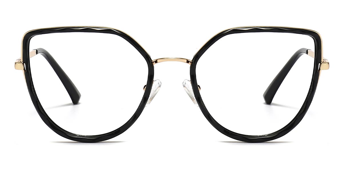 Black - Cat eye Glasses - Joska
