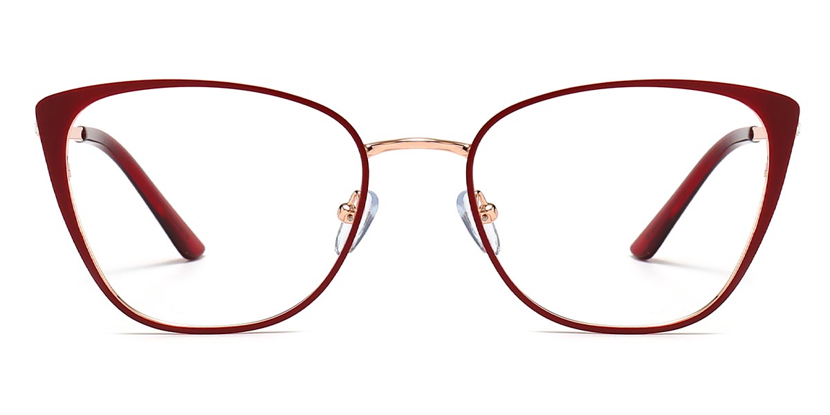 Red - Cat eye Glasses - Lark