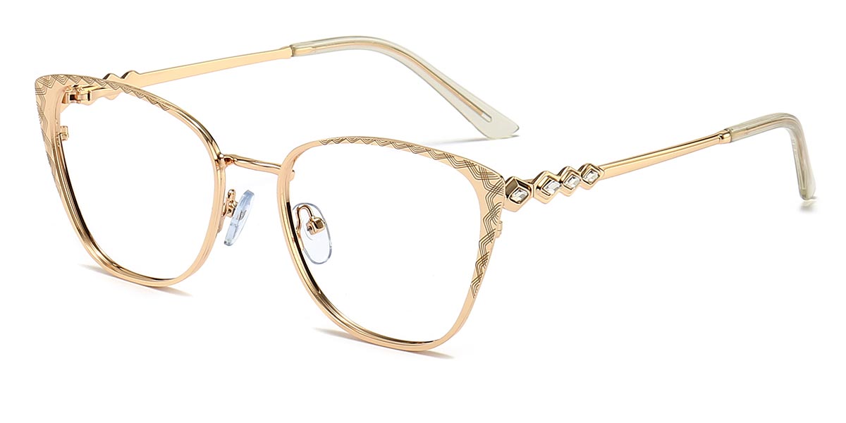 Gold Lark - Cat eye Glasses