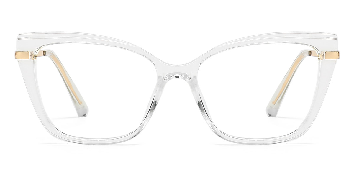 Transparent - Cat eye Glasses - Indira