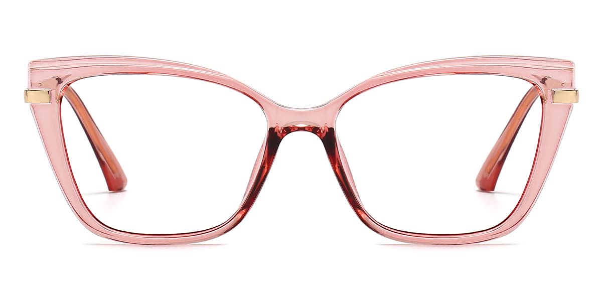 Pink - Cat eye Glasses - Indira