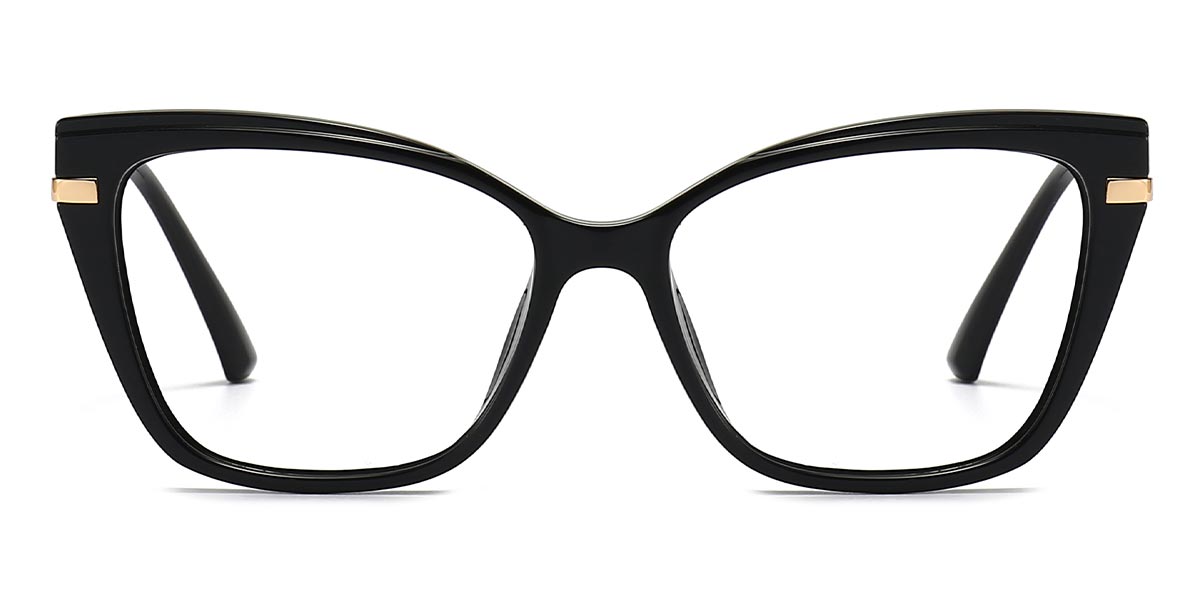 Black Indira - Cat eye Glasses