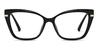 Black Indira - Cat Eye Glasses