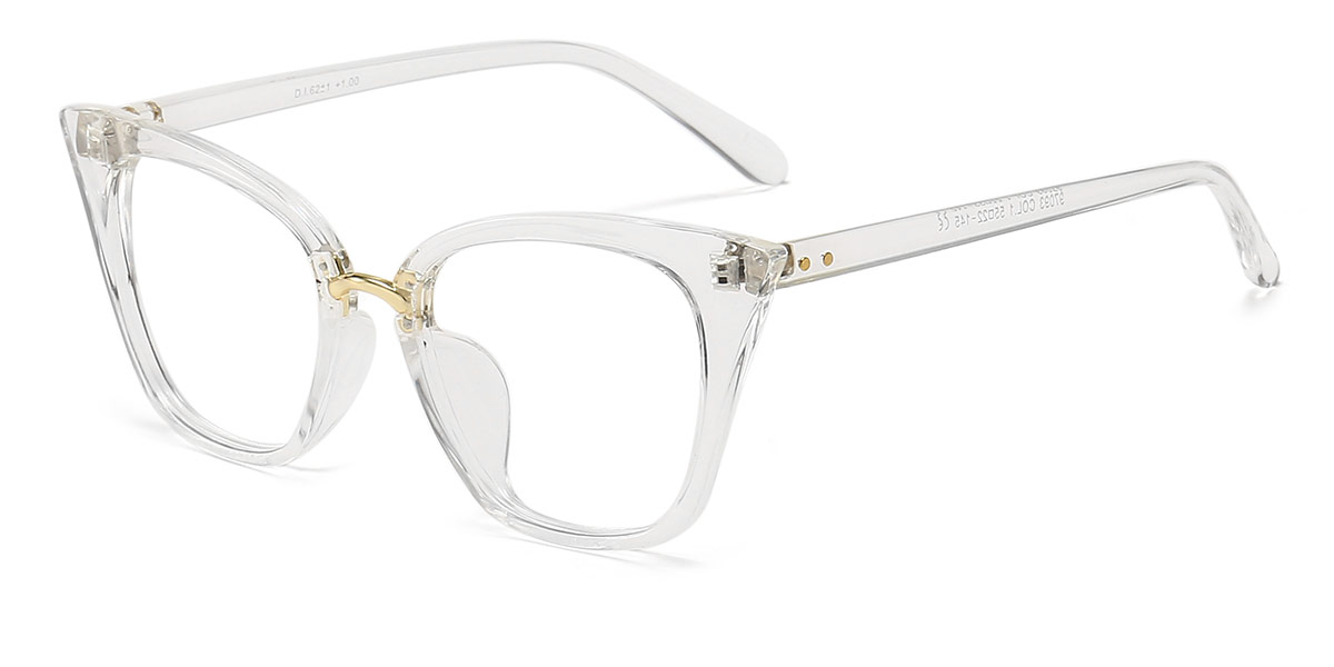 Transparent - Cat eye Glasses - Delicia
