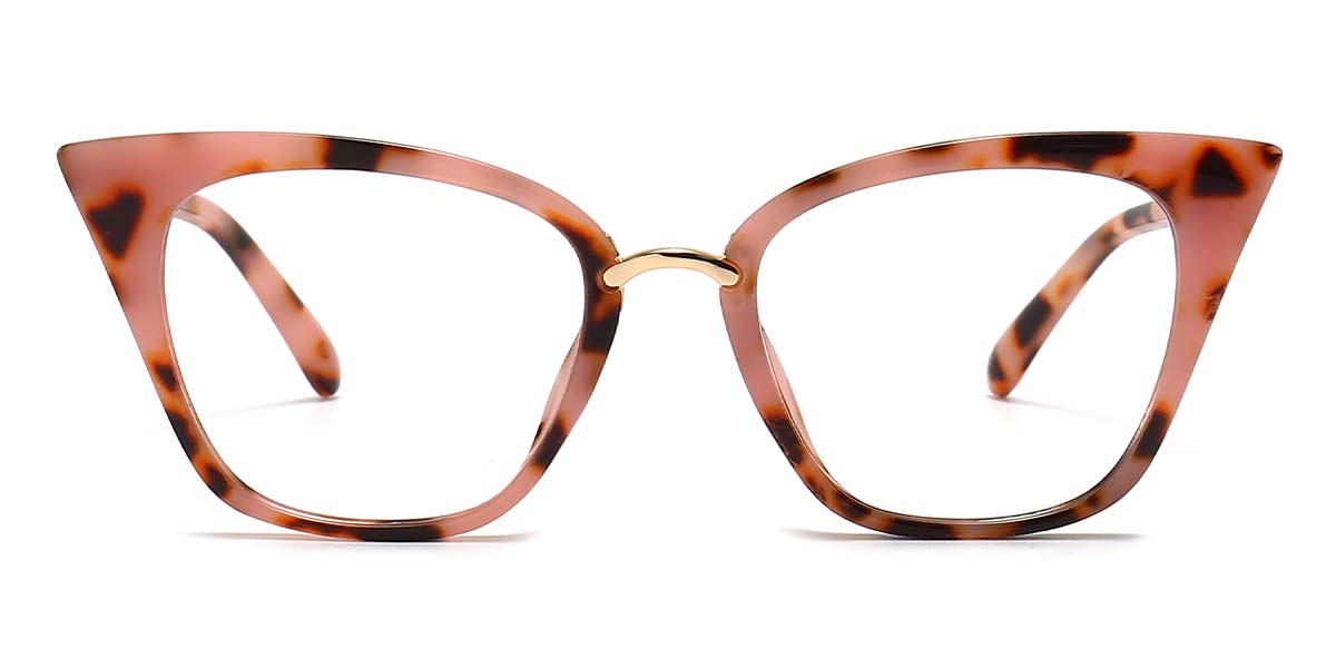 Pink Tortoiseshell - Cat eye Glasses - Delicia