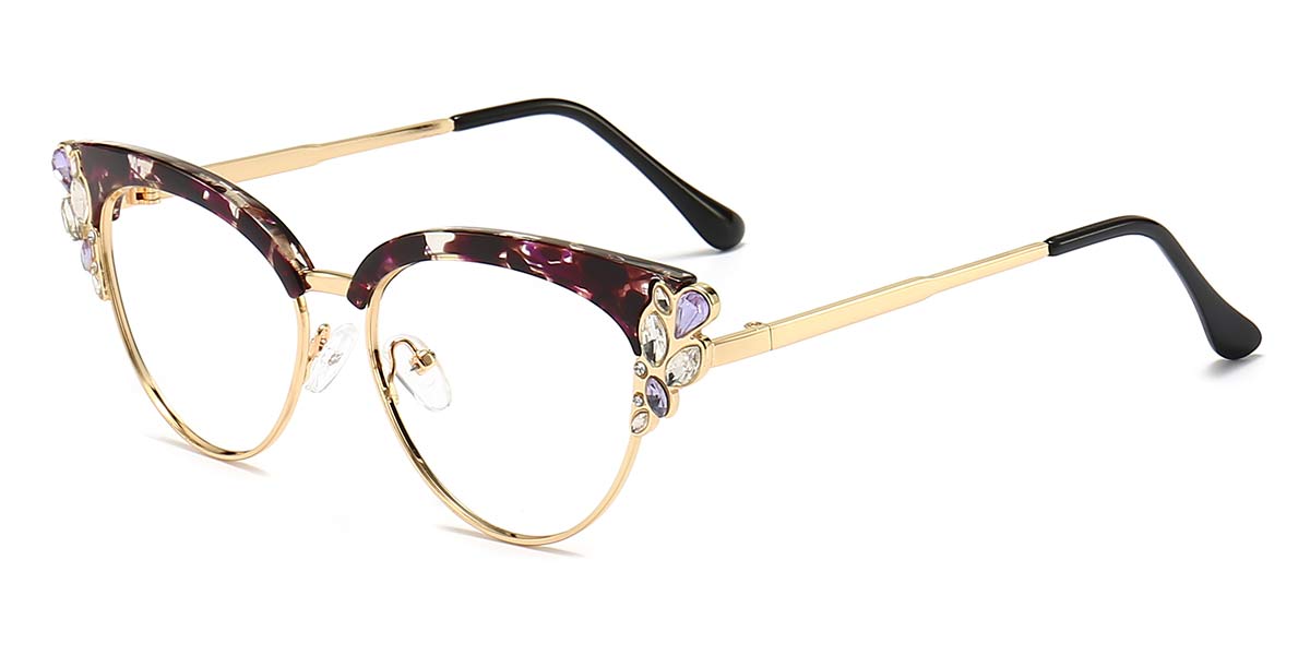 Black Tortoiseshell - Cat eye Glasses - Ozara