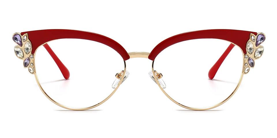 Gold Wine Ozara - Cat Eye Glasses