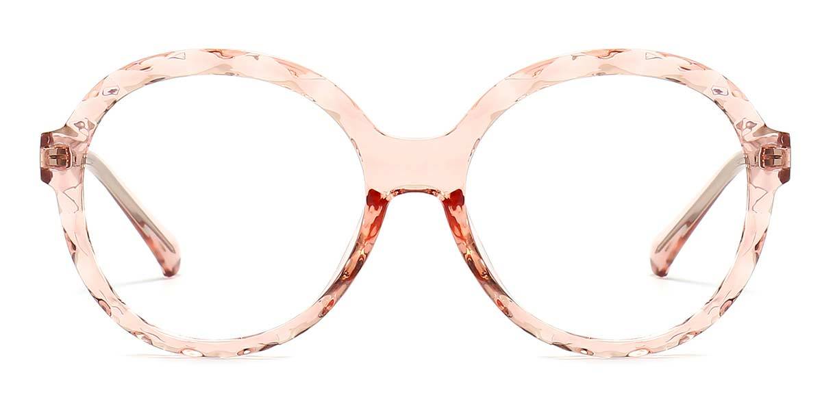 Rose Pink Pamela - Round Glasses