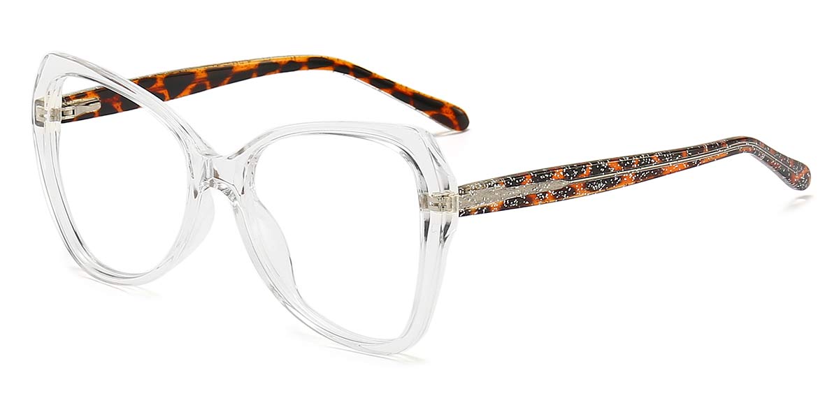 Transparent - Cat eye Glasses - Esme