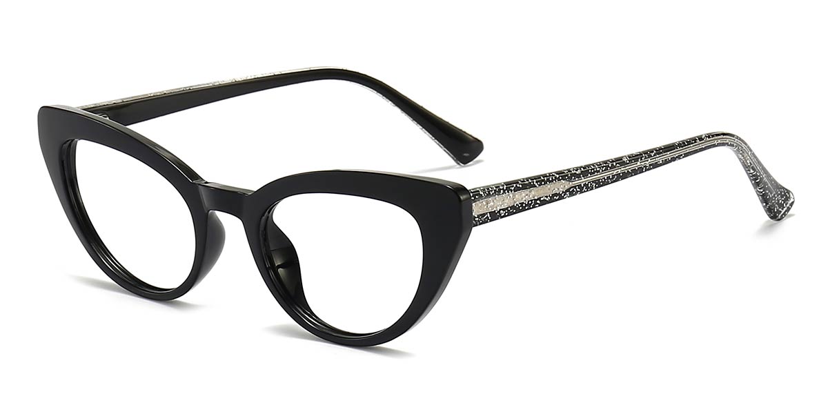 Black - Cat eye Glasses - Jungle