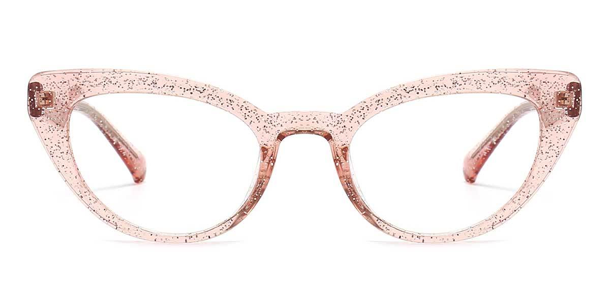 Shiny pink Jungle - Cat Eye Glasses