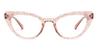 Shiny pink Jungle - Cat Eye Glasses