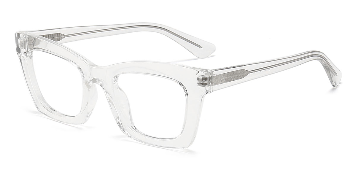 Transparent - Rectangle Glasses - Laelia