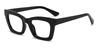 Black Laelia - Rectangle Glasses