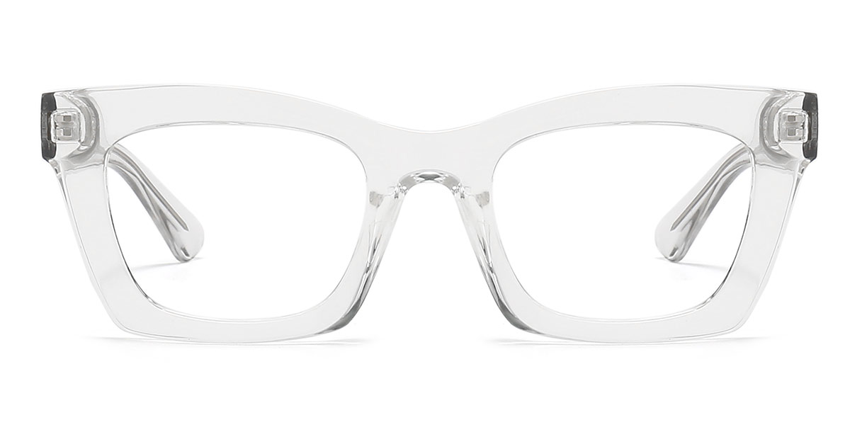 Transparent - Rectangle Glasses - Laelia