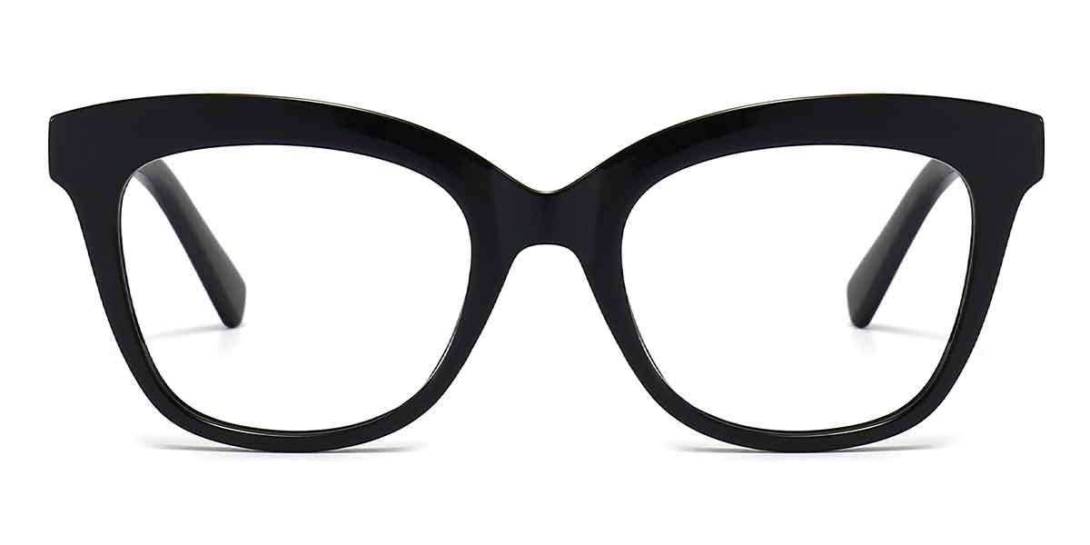 Black - Square Glasses - Alwin