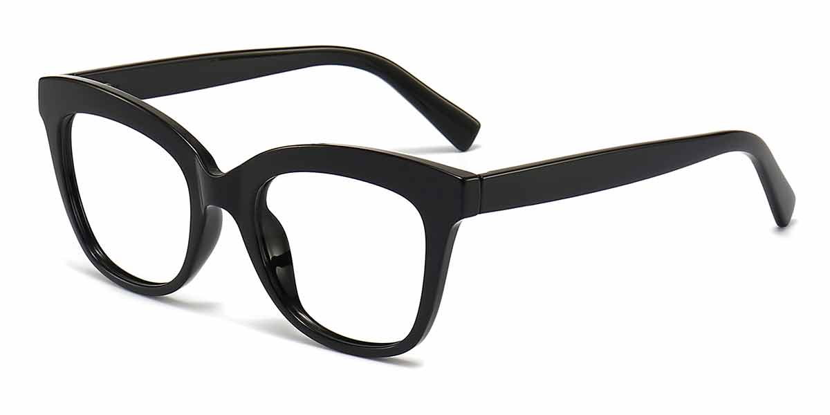 Black - Square Glasses - Alwin