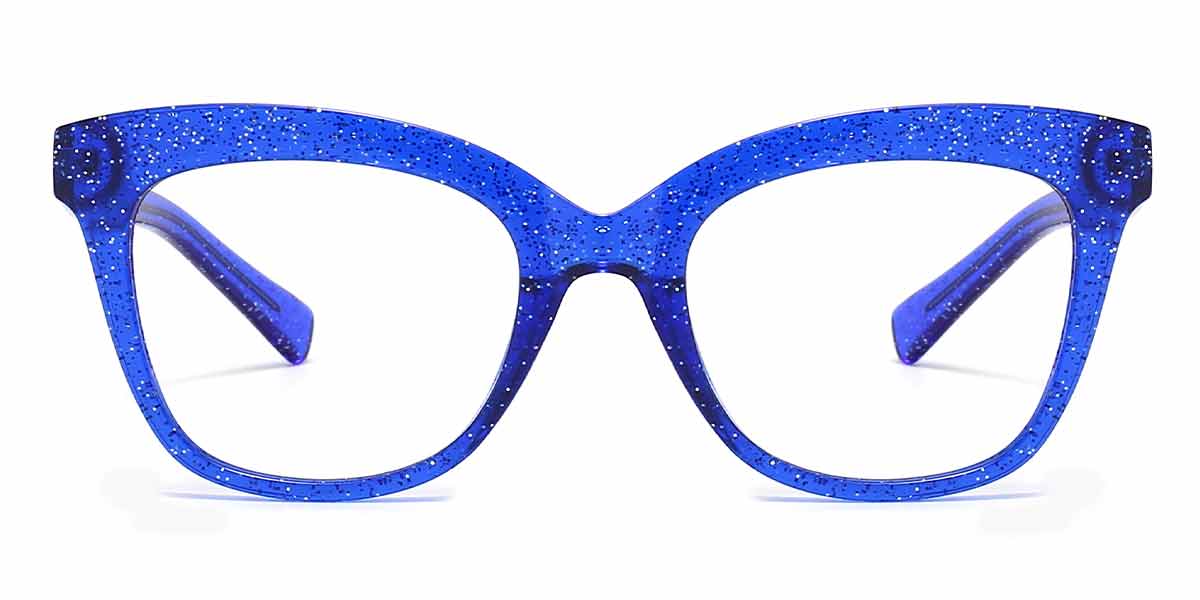 Blue - Square Glasses - Alwin