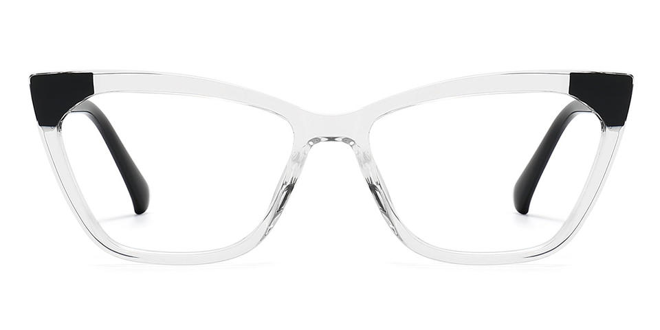 Black Clear Feodora - Cat Eye Glasses