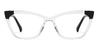 Black Clear Feodora - Cat Eye Glasses