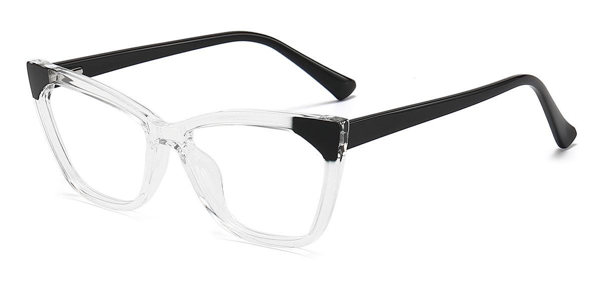 Transparent - Cat eye Glasses - Feodora