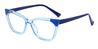 Blue Light Blue Feodora - Cat Eye Glasses