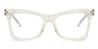 Shiny Transparent Delphine - Cat Eye Glasses