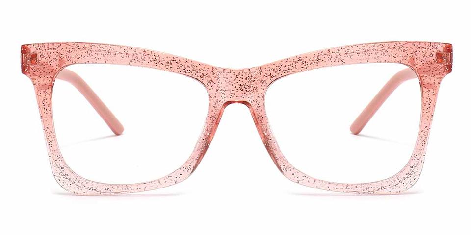 Shiny pink Delphine - Cat Eye Glasses